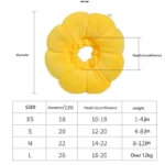 Sunflower Pet Elizabethan Collar Adjustable Anti-Bite Surgery Anti-Lick Wound Healing Cat Protection Collars Soft Plush Collar - Image 3
