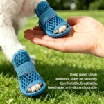 Summer Dog Shoes Non-slip Waterproof Pet Sandals Soft Soles Won't Fall Off Wear-resistant Corgi Small Dog Open-toe Foot Covers - Image 2