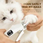 LED Light Pet Nail Clipper Cutter Grinder 2 In 1 Cat Dog Nail Trimmer Scissors Grooming Tool With Nail File - Image 2
