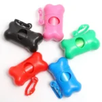 1/2/3/4/10pcs Bone Shaped Pet Garbage Bag Dispenser for Dogs Carrying Cleaning Supplies When Going Out - Image 2