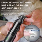 Electric Dog Nail Grinder Pet Nail Clipper USB Rechargeable Pet Nail Trimmers Painless with Polisher Wheel for Small/Large Pets - Image 3