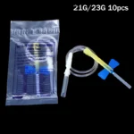 [TG813]10pcs Disposable Butterfly Needles Safety Blood Collection Needle Pet Medical Teaching Consumables 21G 23G