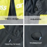 Pet Dog Waterproof Coat Dog Raincoat Reflective Dog Outdoor Clothes Hooded Jacket for Small Medium Large Dog Pet Supplies - Image 3