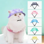 Pet Dogs Bucket Hat With Ear Holes Sunproof Baseball For Large Medium Small Dogs Summer Dog Sun Hat Outdoor Hiking Hat - Image 2
