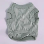Cotton Dog Tank Top, Solid Color Sleeveless Pet T-Shirt, Breathable Dog Clothes for Small Dogs Chihuahua Yorkie - Image 5