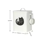 Easy Clean Sealed Pet Food Container Large Metal Food Storage Box Airtight Moisture Proof Pet Storage Can Pet Supplies - Image 6