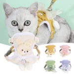 Cute Bow Pet Harness Undershirt Style Pet Leash Adjustable Leash Pets Harness for Small Dog Cat Supplies For Outdoor - Image 2
