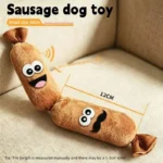 Pet Dog Simulated Sausage Plush Squeaky Toy BB Press Sound Bite-Proof Wear-Resistant Chew Toy dog Self-Play Stress Relief Toy - Image 5