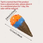 1pc - Dog Squeaky Toy - Interactive Ice Cream Cone Shaped Chew Toy for Dogs, Durable Puppy Teething Plaything for All Breed - Image 3