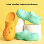 Indoor/Outdoor Dog Chew Toy Sound Latex Slippers Shape Teeth Cleaning Training Play for Small Medium Large Dogs & Puppies - Image 4