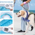 1-20PCS Summer Pet Cooling Scarf for Cats Dogs Ice Collar Cartoon Design Breathable Heat Relief Outdoor Travel Accessory - Image 2