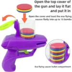 Funny Cat Toys Creative Turnip Gun with Reusable Foam Flying Disc Pet Hunting Interactive Toy Dog Cat Pet Supplies - Image 11