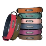Personalized PU Leather Dog Collar Soft Padded Pet Dog Collars Engraved Name Paw Durable Necklace for Small Medium Large Dogs - Image 2