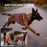 Escape-Proof Nylon Dog Harness with Handle Adjustable No-Pull Pet Harness for Medium Large Dogs Golden Retriever Husky Supplies - Image 2