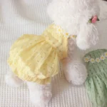 Pet Products Floral Designer Dogs Fancy Dress Candy Green Tutu Skirt Mini Female Cat Clothes for Chihuahua New Summer Puppy - Image 5