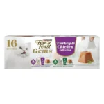 Purina Gems Pate Mousse with Turkey and with Chicken Wet Cat Food Variety Pack - 4 oz. Pack of 16