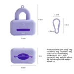 Silicone Pet Waste Bag Dispenser Portable Dog Poop Bag Holder for Outdoor Walking Cleaning Supplies - Image 5