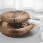 Foldable Cat Scratcher with Bell & Catnip - Multi-Level Cardboard Toy for Kittens, Durable Claw Sharpener - Image 6