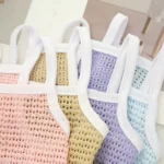 Pet Dress Mesh Breathable Cool Strap Skirt Solid Color Simple Cat and Dog Skirt - Image 4
