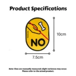 1PCS Dog Leash Warning Patches - Interactive Hook & Loop Dog/Cat Alert Tags for "No Touch", "No Feed" Messages - Image 6