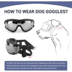 Dog UV protective goggles, suitable for medium to large dogs, dust, wind, and snow resistant for outdoor eyes - Image 3