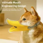 Dog Silicone Duck Muzzle Adjustable Anti Bite Anti Barking Mouth Cover Soft Safety Pet Mouthpiece for Small Medium Large Breeds