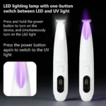 Dogs Cats 2 in 1 Grooming Kit Pet Hair Trimmer with LED & UV Light, Waterproof Electric Shaver - Image 2
