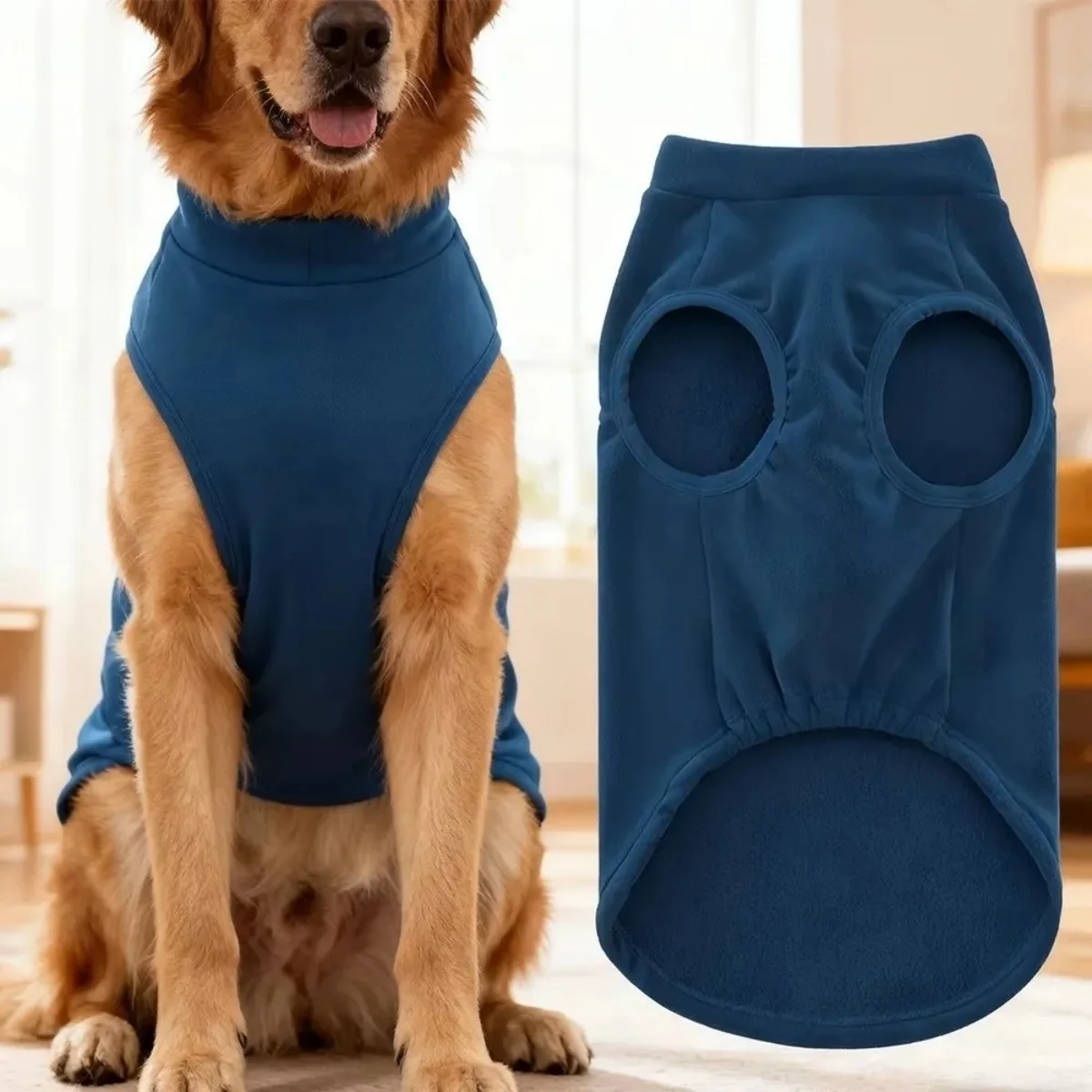 kf-Sc6bdd9957b63411990cb1c0bcd5110c1E Cozy Solid Color Dog Sweater Soft Rug washing Lightweight Dog Clothes Stretchy Pullover Dog for Small Medium Large Dogs - Image 1
