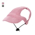 Dog Sun Hat For Small Large Dogs Cats Adjustable Pet Baseball Cap with Ear Hole Windproof Corduroy Puppy Visor Hat Pets Supplies - Image 5