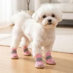 4Pcs Cute Mesh Dog Shoes Soft-sole Non-slip Cooling Dog Boots Elastic Strap Wear-resistant Dog Foot Cover For Small Medium Pets - Image 2
