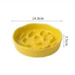 Ceramic Slow Food Bowl, High Footed Cat Bowl, Neck Protection Bowl Not Easy To Knock Over Anti Choking Dog Bowl Pet Supplies - Image 4