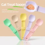 2PCS Cat Strip Feeder Spoon Easy Squeeze Cat Treat Holder for Wet Food Snacks Reusable Pet Supplies Feeding Tool Cats Kittens - Image 2