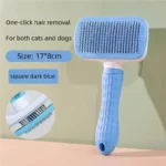 Self Cleaning Pet Hair Remover Brush Dog Cat Grooming Comb Efficient Dematting Tool Removes Loose Fur for Pets Daily Care - Image 5