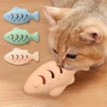 Fish-Shaped Cat Chew Toy - Dental Treat Dispenser Puzzle, Safe Silicone, No Battery, Interactive Pet Snack Game - Image 5