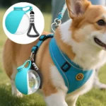 Outdoor Travel Pet Water Dispenser Cup, Leash Hook Design Leak Resistant Dog Drinking Bottle for Daily Walking & Camping