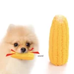 Corn Shape Puppy Dog Toy Latex Squeak Interactive Chew Bite-Resistant Training Playing Dog Supplies - Image 2