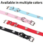 Engraved Dog Collar with Name & Phone Number Adjustable Custom Puppy Collar Pet ID Tag for Small Medium Large Dogs & Cats Collar - Image 4