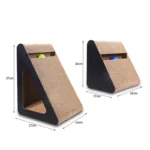 2-in-1 Triangle Cat Scratcher with Spinning Balls, Anti-Scratch Cardboard for Cat Stress Relief Indoor Pets - Image 6