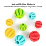 Dog Food Ball Pet Dog Toy Interactive Rubber Balls for Small Large Dogs Puppy Cat Chewing Toys Pet Tooth Cleaning Snack Ball - Image 3