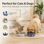 Stainless Steel Pet Bowl Thickened Anti Slip Dog Food Bowl Anti Knock Over Water Basin Pet Feeder for Cats Dogs - Image 5