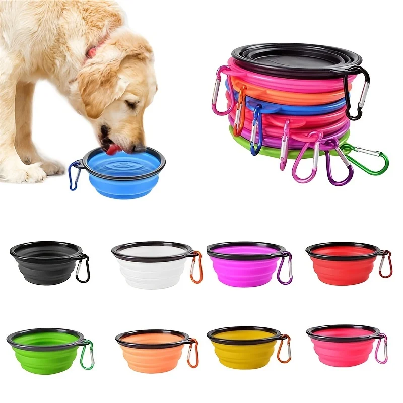kf-Scbc769e8b0dc41909249b98200fbcf25w Portable Pet Food Bowl Durable TPR Bowl Cat and Dog Food Pet Silicone Collapsible Bowl Portable Travel Outdoor Water Food Bowl - Image 1