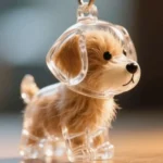 Transparent Dog Hair Storage Container Adorable Pet Keepsake Capsule Pendant for Pet Master Mother Father DIY Memorial Keychain - Image 2