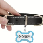 Personalized Pet Engraving ID Name Metal Tag Dog Anti-lost Custom Pet Bone Shape Accessories Phone Tag Pendant Puppy tag - Image 3