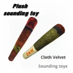 Dog Simulation Cigar Plush Sound Puppy Toys Green Stick Dogs Pet Chew Bite Toy With Squeake Stuffed Raw Dog Joint Toys Spot Good - Image 5