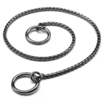 Dog Snake Chain Choke Collar P Chock Metal Chain Dog Collar Necklace Walking Training Pet Supplies for Small Medium Large Dogs