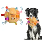 Interactive Ball Dog Toy for Aggressive Chewers Training Decompress Bite Resistant Plush Handle Dog Toys with Bells Pet Supplies - Image 2