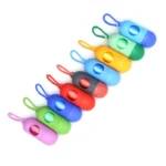 Portable Pet Waste Bag Dispenser Pill Shape Bullet-Shaped Garbage Box Cats Dogs Poop Extractive Clean-up Bags Outside Walking - Image 3