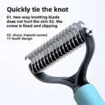 New Professional Pet Cat Hair Removal Comb Brush Dog Grooming Shedding Tools Puppy Hair Shedding Trimmer Pet Fur Trimming Combs - Image 9