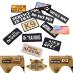 1 Piece Tactical Patch Bundle For Dog Harness Collar Vest Personalized Patches Tags Sticker Label Custom Name ID Service Dog