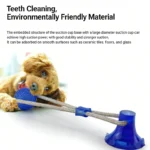 Rubber Suction Cup Dog Ball Pull Rope Interactive Chew Molar Toy Bite Resistant Teeth Clean Pet Play Training Relieve Boredom